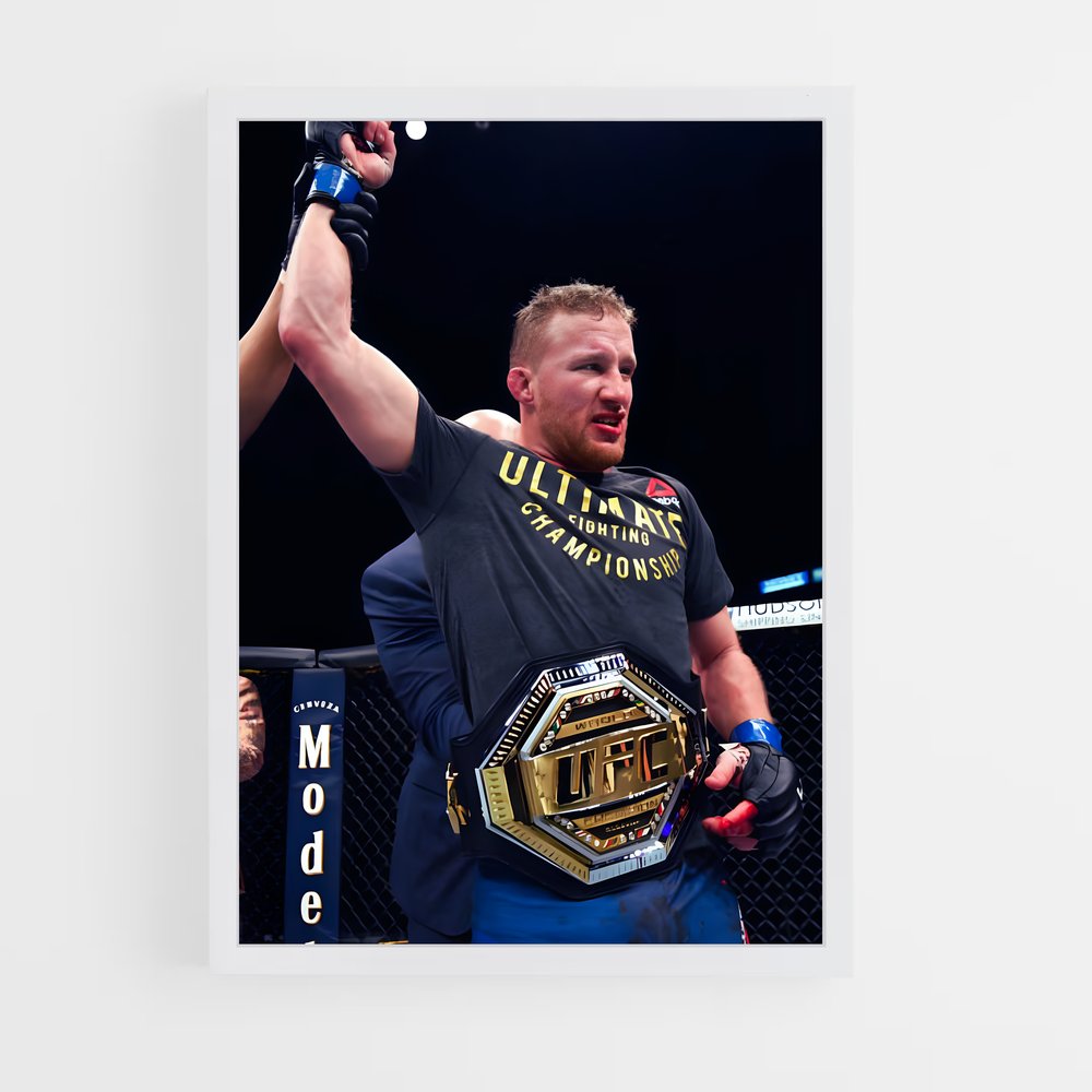 Poster Justin gaethje – affiche MMA (vue 3)